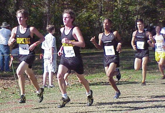 Chapel Hill and South View runners battle for the state title