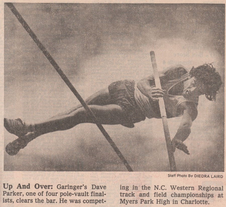 Charlotte Garinger vaulter David Parker