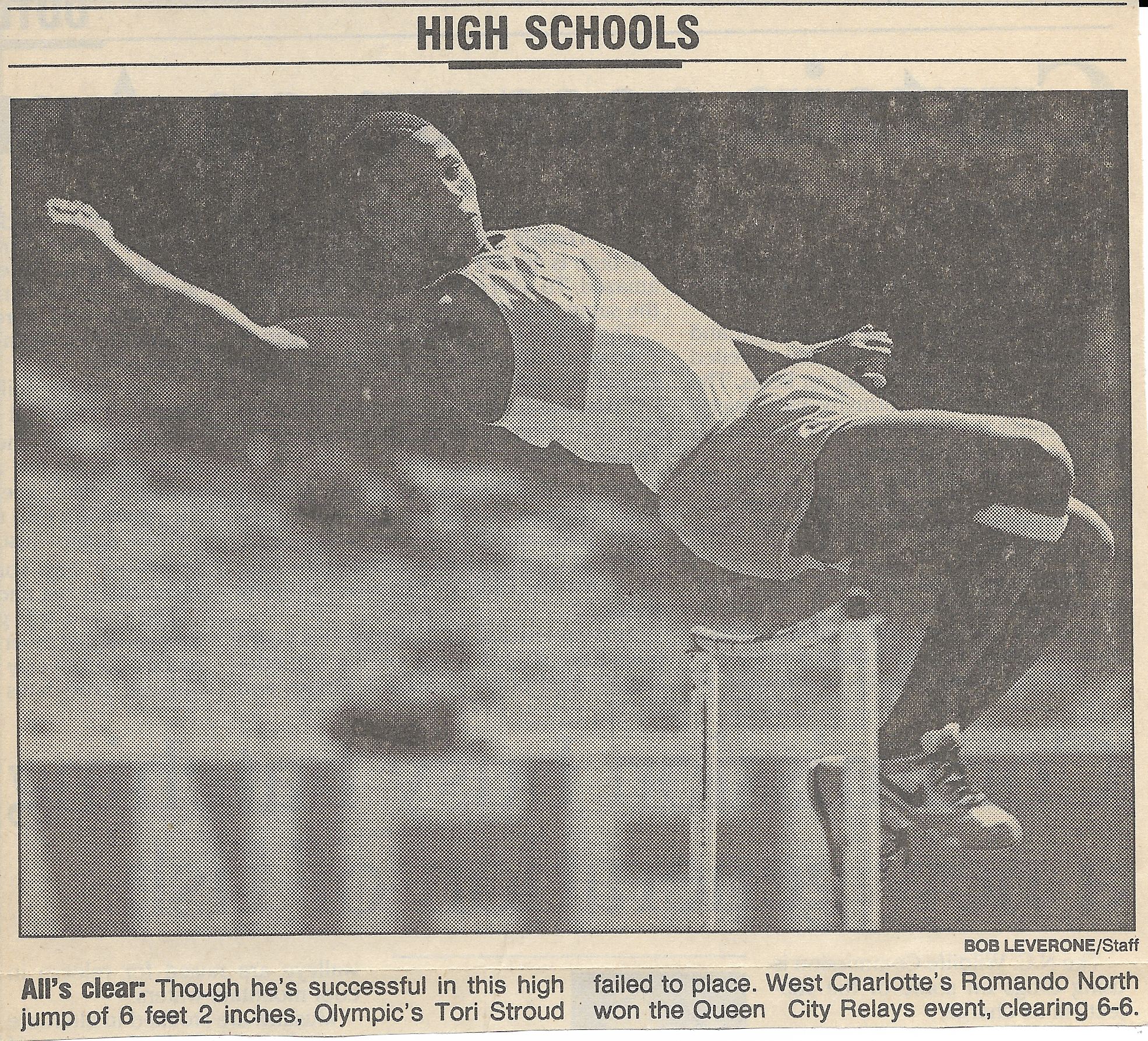 Photo of high jumper